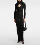 Платье макси Christopher Kane с вырезами Self-Portrait, Black - фото 2