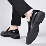 Черные туфли Dress Shoes Men's Black SHUPATE, однослойные - фото 6