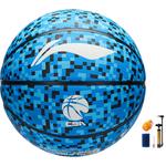 LINING Баскетбольный мяч CBA Collection Rubber синий размер 7 тренировочный - фото