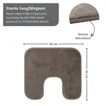 Коврик для ванной Sleepling, серо-коричневый - фото 2