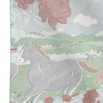 HERMES Шёлковый шарф, Sky Blue/Green - фото 7