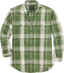 Мужская рубашка Carhartt 104507 Flame-Resistant Force Rugged Flex Loose, Chive/Dried Clay - фото