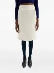 Креповая юбка миди JIL SANDER, белый - фото 2
