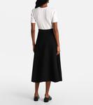 Лацио плиссированная креповая юбка миди Max Mara, черный - фото 3