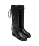 Сапоги кожаные Twin-Set, черный - фото 3