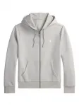Худи на молнии Polo Ralph Lauren, серый - фото