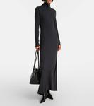 Ваня туника-макси с водолазкой Staud, Charcoal - фото 2