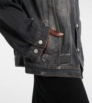 Джинсовая куртка с принтом Acne Studios, черный - фото 5