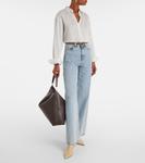 Сумка-тоут из кожи Bevel Toteme, Pepper - фото 5