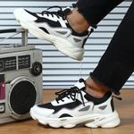 Детские кроссовки для бега TONYBEAR, черный/белый - фото 2