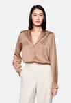 Блуза Marc Cain Button-down blouse, Warm Taupe New/Taupe - фото 6