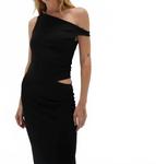 Платье Kealy с вырезом черного цвета Lna, черный - фото 3