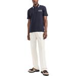 Футболка поло мужская тёмно-синяя Valentino - фото 2