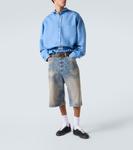Низкие джинсовые шорты Acne Studios, Mid Blue - фото 2