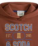Толстовка с капюшоном из флиса с рисунком для больших мальчиков SCOTCH & SODA - фото 4