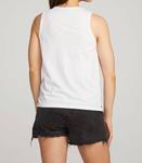 Базовая майка с разрезом белого цвета Chaser - фото 3