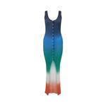Платье Casablanca Gradient Rib Dress, Multicolor - фото