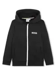 Худи с логотипом Boss Kidswear, черный - фото