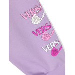 Versace Kids спортивные брюки с принтом Medusa Safety Pin, фиолетовый - фото 3