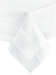 Скатерть Zollner 00000082, 130x1x220 см, белый - фото