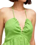 Длинное льняное платье Sundek, зеленый - фото 3