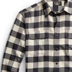 Double RL Мужская рубашка черно-белая - фото 6