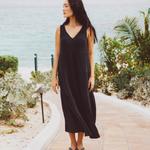 Платье макси corinne Marine Layer, черный - фото 2