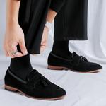 Коричневые лоферы мужские LUOMAIKE, черные - фото 5