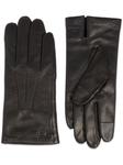 Lancel перчатки Sellier с логотипом, черный - фото