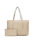 Сумка Calvin Klein Foil Logo Tote W/Pouch LV04F3274G Beige - фото