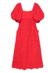Платье Pineapple с люверсами FARM Rio, красный - фото