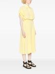 Ermanno Scervino шелковое платье миди, желтый - фото 3