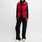 Босс худи стеганый жилет HUGO BOSS, черный - фото 6