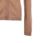 Кардиган Max Mara Potus с V-образным вырезом в рубчик Maxmara Studio, camel - фото 7