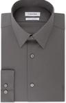 Мужская рубашка Calvin Klein Slim Fit Stretch Flex с воротником, Grey - фото