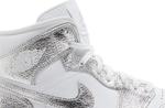 Кроссовки Wmns Air Jordan 1 Mid SE 'Metallic Silver', серебряный - фото 2