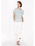 Блузка Usha, цвет turquoise white - фото 2
