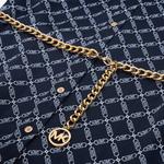 Женское платье с длинными рукавами FW25 MICHAEL KORS, синий - фото 4