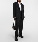 Хлопковая рубашка оверсайз Ami Paris, белый - фото 2