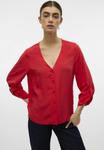 Блуза Vero Moda SNRONJA, High Risk Red/Red - фото 5