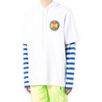 Толстовка с многослойным принтом логотипа Marcelo Burlon, белый - фото 4