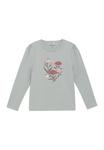 Топ Minymo Long sleeved top, Puritan Gray/Light Grey - фото