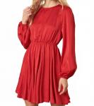 Красное атласное платье Holly Mittoshop - фото