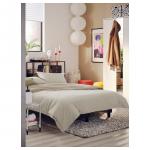 Комплект постельного белья из 4 предметов IKEA LAPPRÖR, 240x220 см, бежевый - фото 2