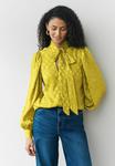 Блуза Next Button-down blouse, Ochre Yellow/Green - фото