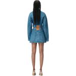 Облегающая юбка Alexander Wang, темно-синий - фото 4