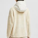 Моноклер Белый худи с логотипом на вставке - фото 4