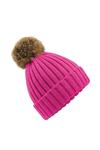 Зимняя шапка с манжетами Beechfield, розовый - фото