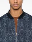 ETRO жаккардовый бомбер с узором, синий - фото 5