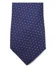 Галстук с геометрическим узором Canali, синий - фото 2